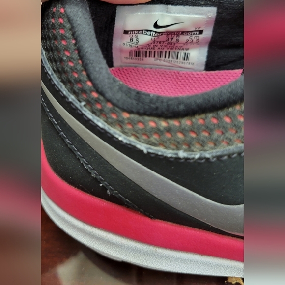 NIKE Flex 2014 Run Black & Pink 6.5 Shoes Sports - Picture 5 of 11
